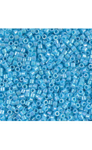 Miyuki delica beads 10/0 - Opaque light blue ab DBM-164